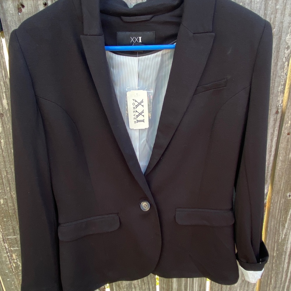 Forever 21 black jacket blazer NEW